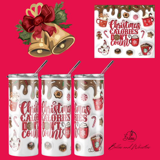 Christmas skinny tumbler - Count Calories