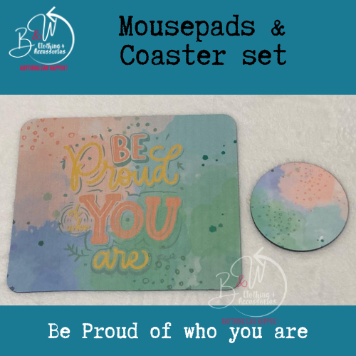 Mouse Pad and Coaster set