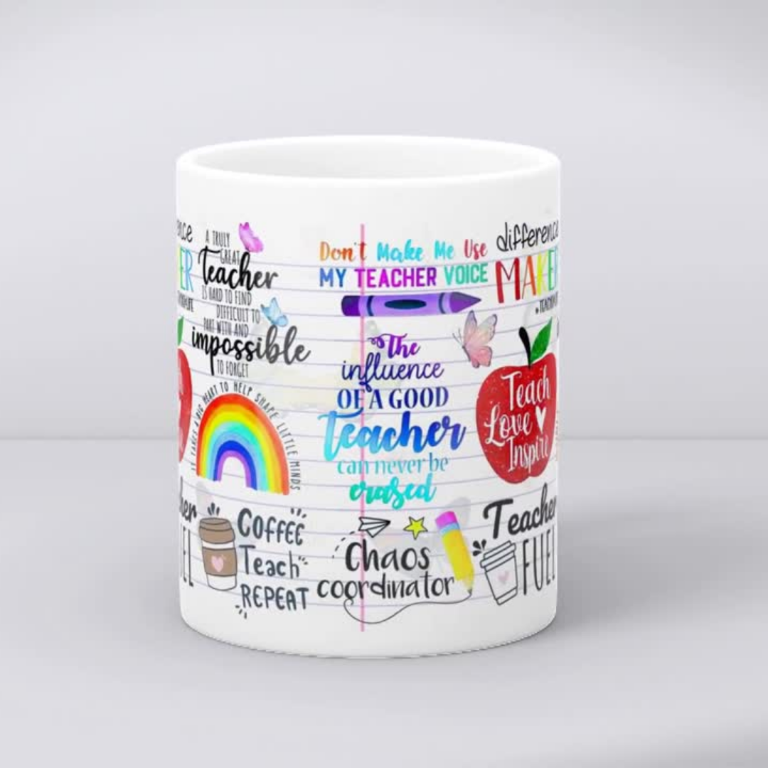 11oz Teacher Coffee Mug - Teach, Love, Inspire